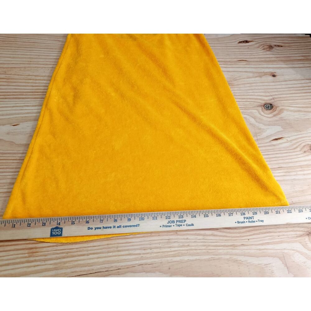 Zara Terry Cloth Tank Mini Dress Yellow Cover Up Small Beachy Vacation - Picture 8 of 12